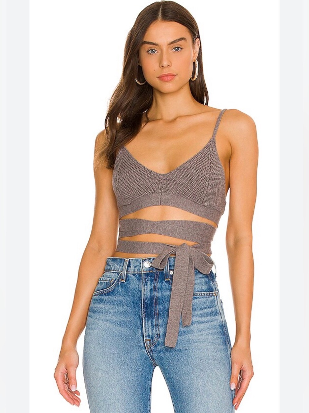 NWT For Love and Lemons Joan Knit Cami Sz XL